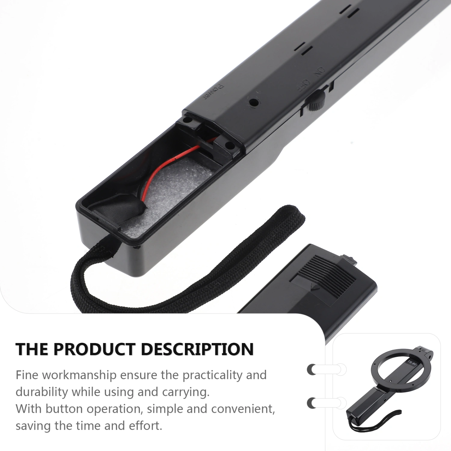 Metal Detector Portable Handheld Plastic Detector Safe Metal Detecting Tool