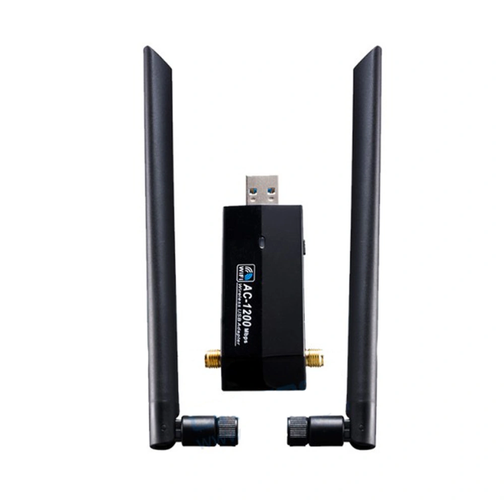 1200Mbps Wireless USB Wifi Adapter Dual Band 2.4G/5.8G USB Laptop Network Adapters 100M Long Range for Win10/8.1/8/7/XP OS 10.4-10.12 Linux