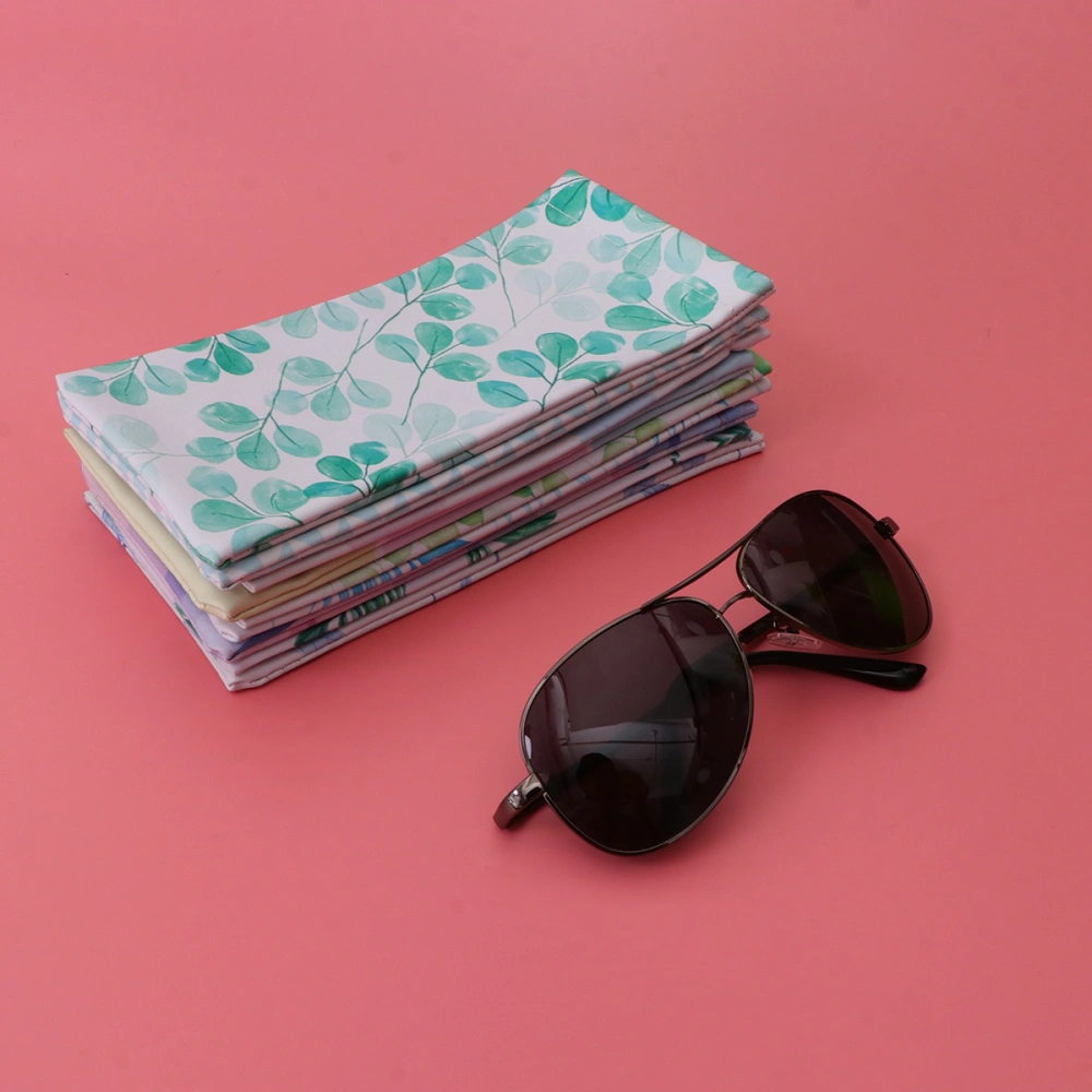 9pcs Portable Automatic Closure Glasses Bag Sunglasses Storage Bag for Girl Lady Woamn