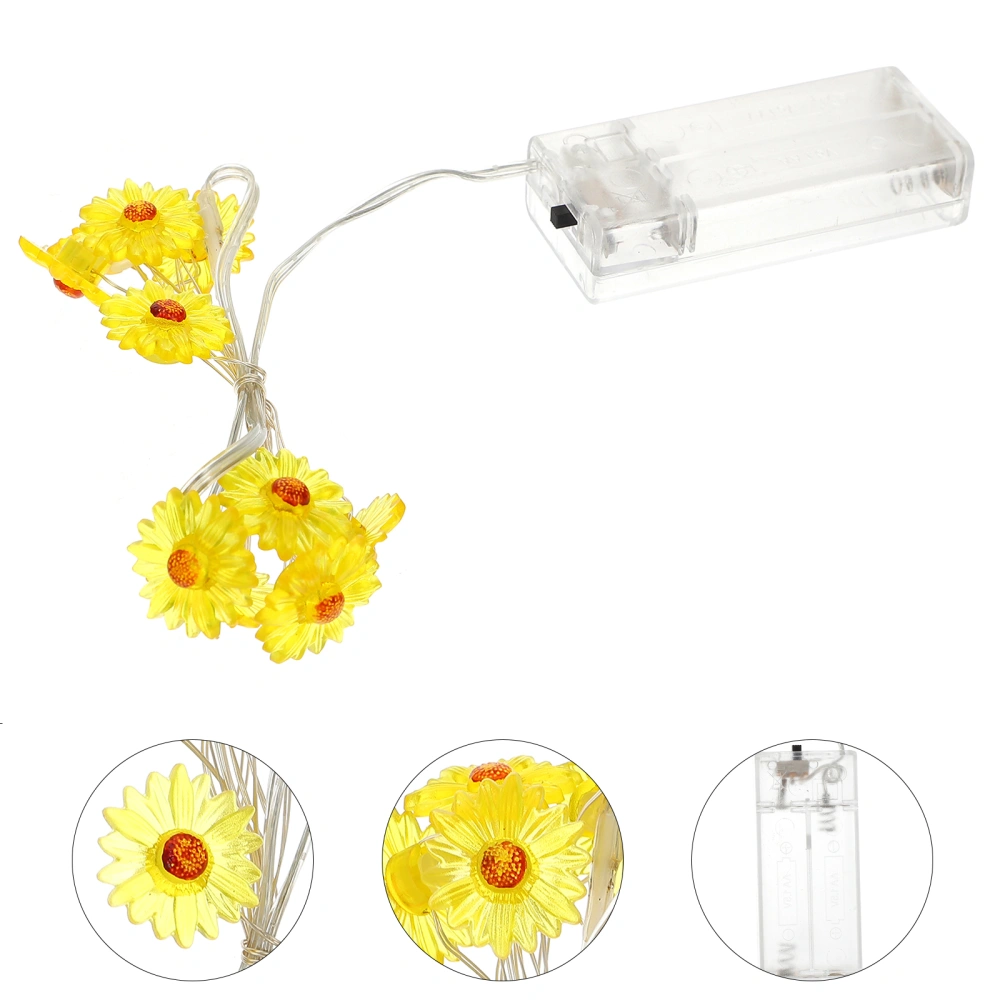 LED Lamp String Small Daisy Style Light String Night Lamp Adornment No Battery