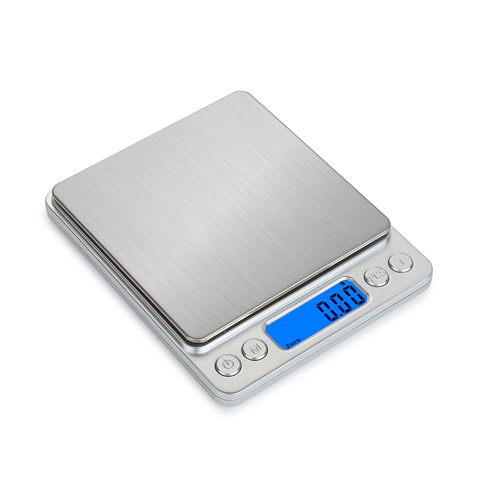 Digital Kitchen Scale Stainless Steel Weight Balance Scale 3kg/0.1g Kitchen Food Scale with Backlit Display