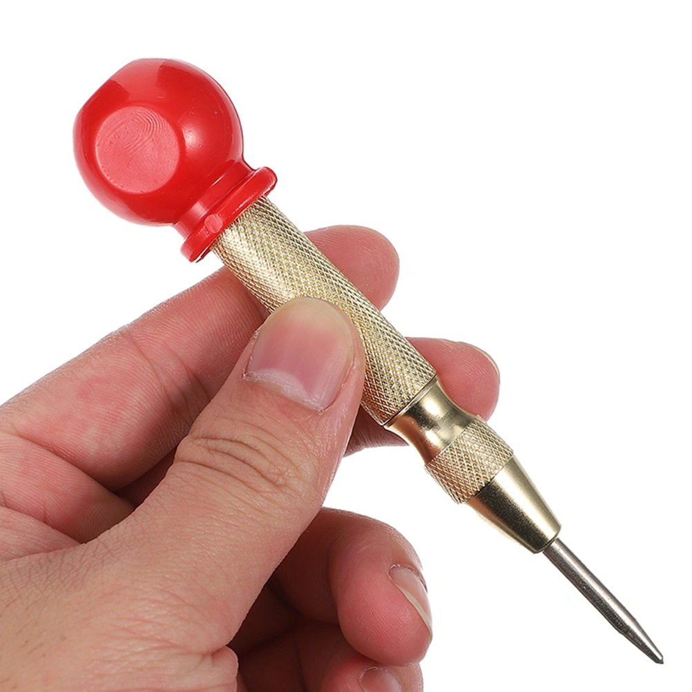 Semi-automatic Center Punch Center Impact Punch Crushing Hand Tool with Cushion-cap