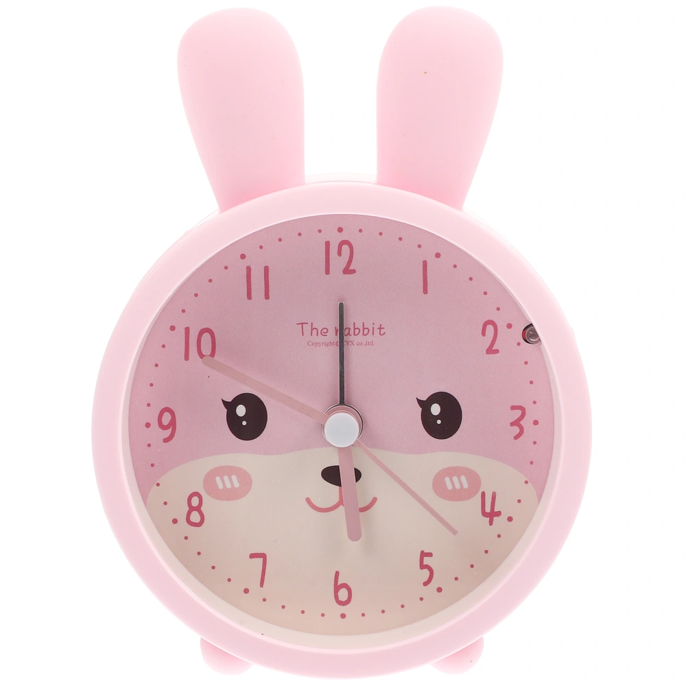 Lovely Bunny Ear Alarm Clock Mute Alarm Clock Desktop Alarm Clock No Battery