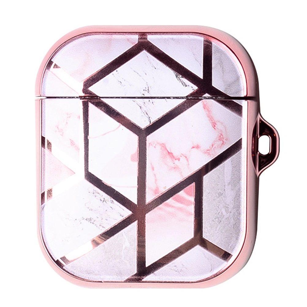 Wireless Earphone Cover TPU Case Compatible for Airpods 1/2 (Mable Golden)