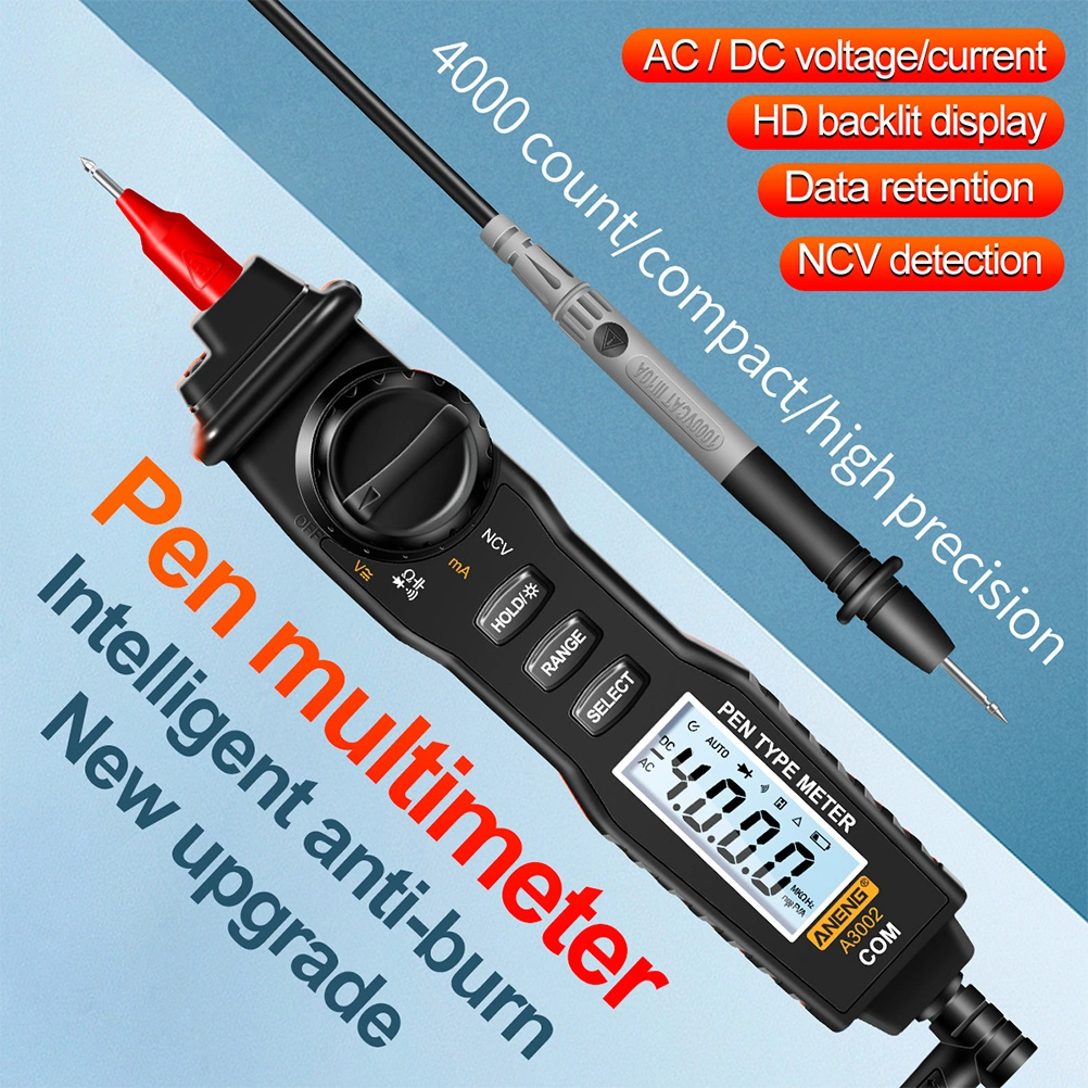 Digital Multimeter Voltage Current Capacitance Pen-style Multimeter Supply