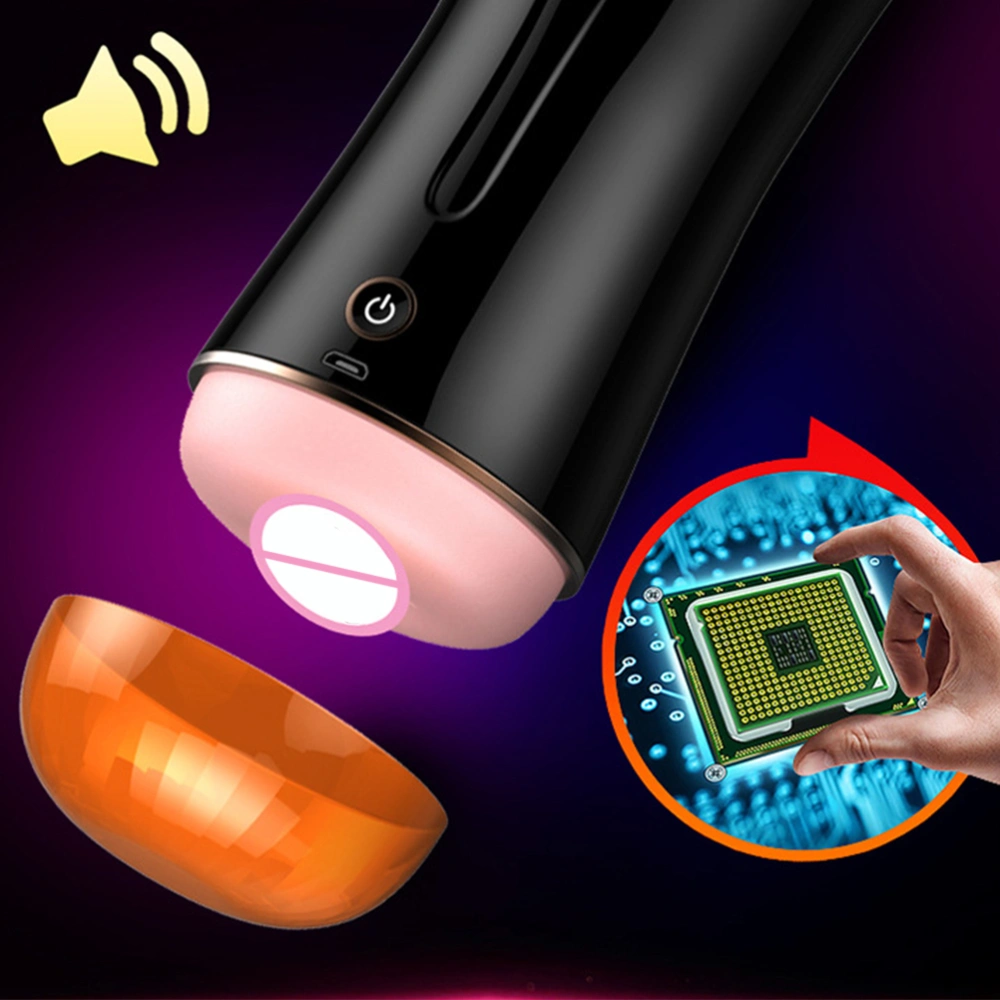 Male Masturbator Realistic Rechargeable Electric Vagina Pussy with Timer Deep Throat Mouth Double Oral Sex Toys for Male Men