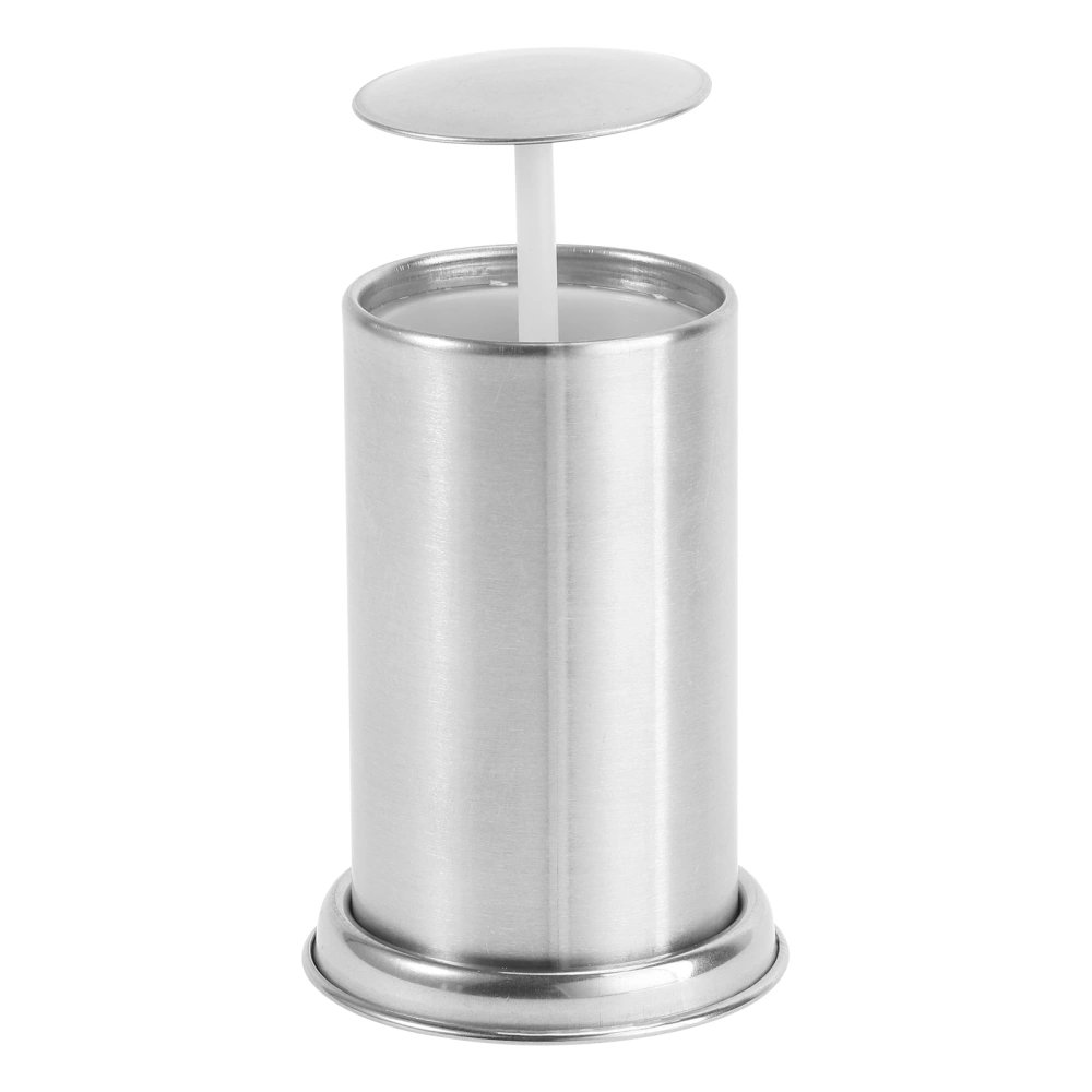 Stainless Steel Toothpick Can Simple Press Toothpick Boxes Retractable Toothpick Holder Creative Cotton Swabs Collection Boxes