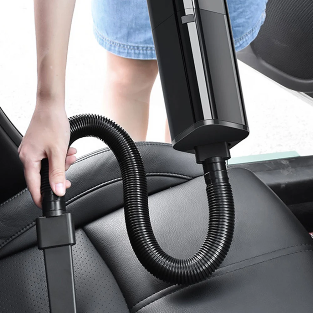 Car Vacuum Cleaner Wireless Vacuum Cleaner 12V 120W Strong Suction Wet Dry Dual Use Handheld Vacuum For Car Home (Black)