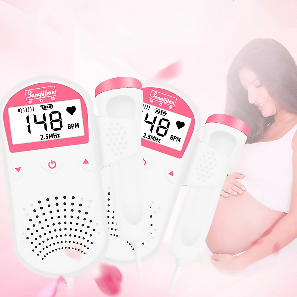 1Pc Fetal Doppler Heartbeat Detector Portable Baby Heart Rate Monitor
