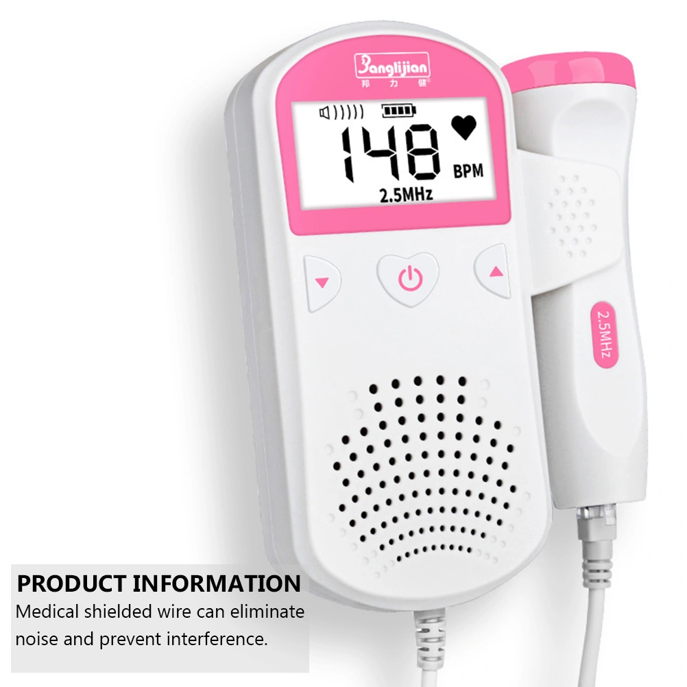 1Pc Fetal Doppler Heartbeat Detector Portable Baby Heart Rate Monitor