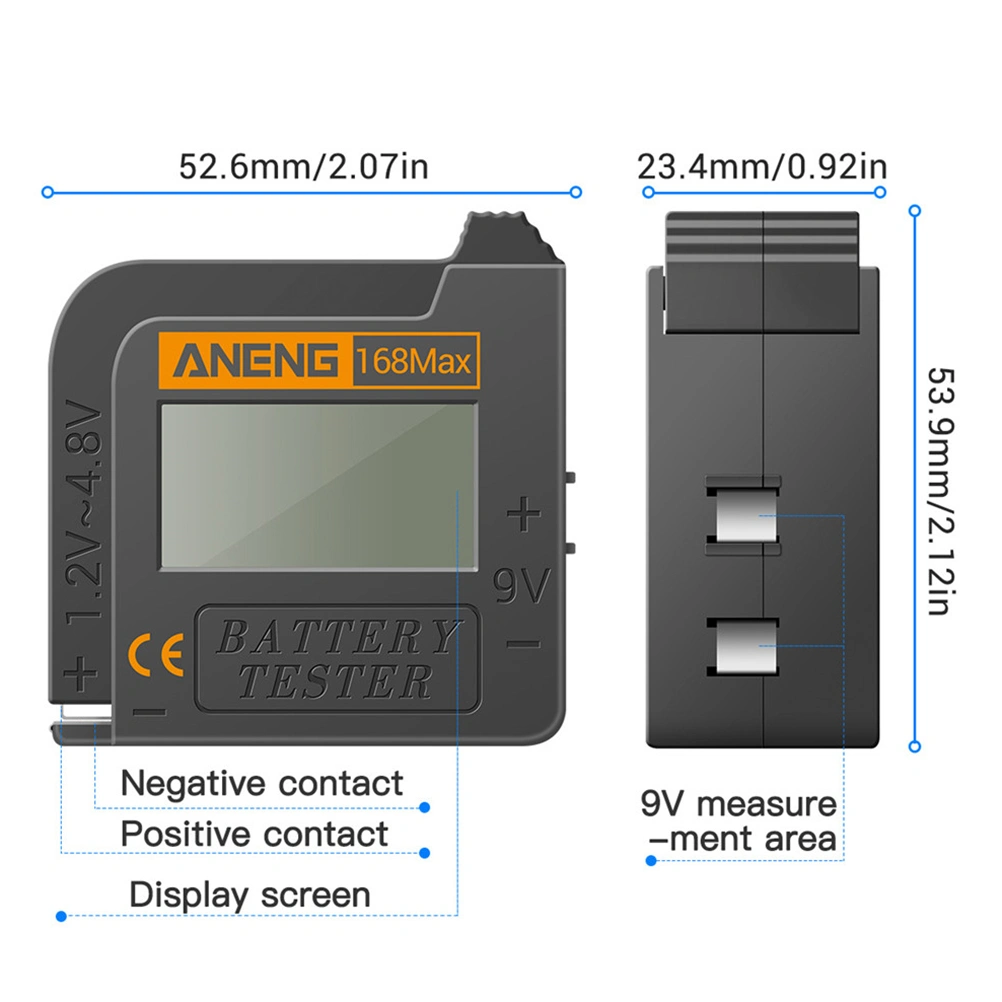 Battery Capacity Tester Digital Battery Voltage Tester Voltage Testing Tool
