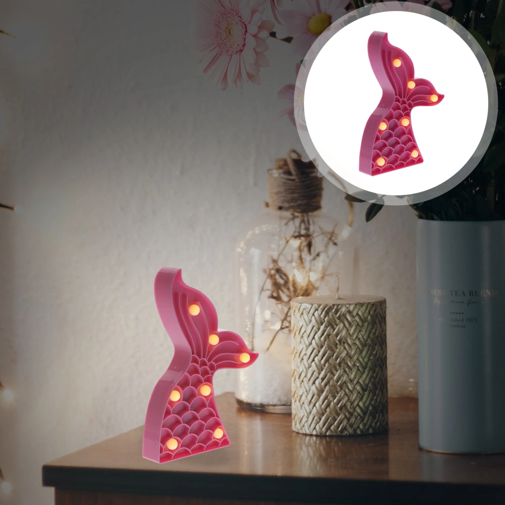 1 Pc Fishtail Lamp LED Lights Decorative Desktop Lamp Home Lights Ornament