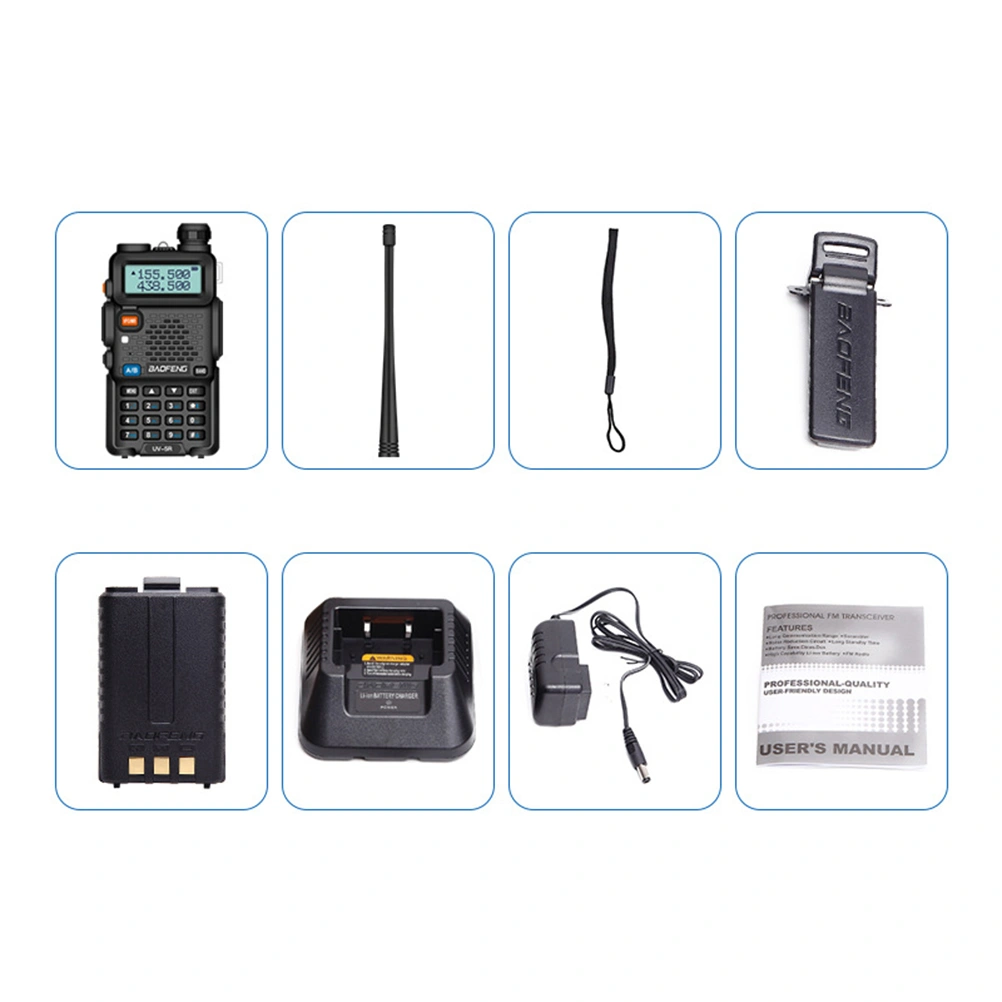 1pc Wireless Walkie Talkie Handheld Mini Walkie Long Range for Office Restaurant Hotel (Black UK Plug)