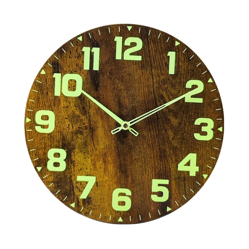 Wood Wall Clock Mute Wall Clock Retro Wall Clock Mute Bedroom Clock for Home