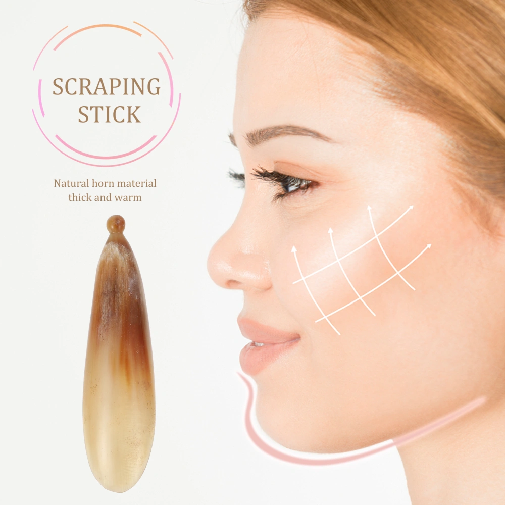 1Pc Beaupretty Natural Gua Sha Plate Horn Stick Gua Sha Tool Scraping Massage Tool