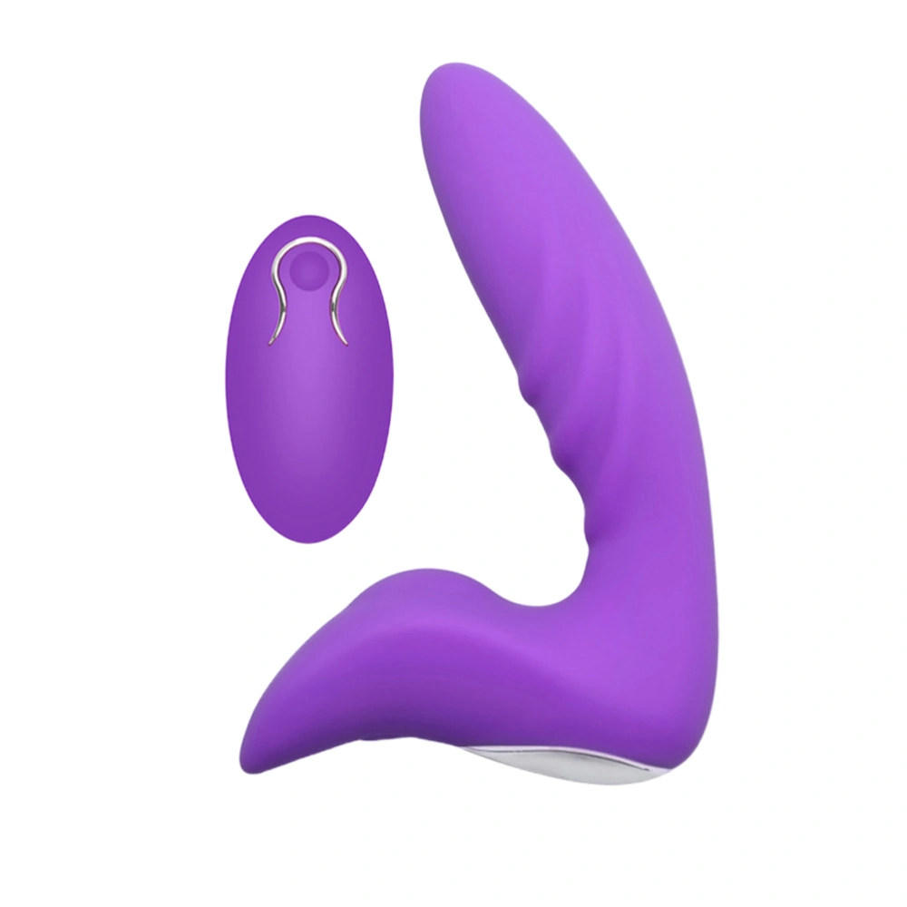 1Pc Anal Vibrator Prostate Stimulative Massager Sex Masturbator for Men Women (Purple)