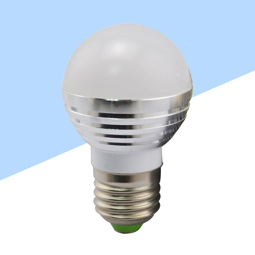 E27 3W RGB Smart Light Bulb Dimmable RGB LED Bulb with Infrared Remote Controller without Battery for Home Decor