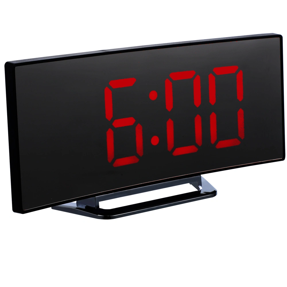 1 set of Digital Alarm Clock LED Mirror Clock Large Display Desk Clock Bedroom Decor