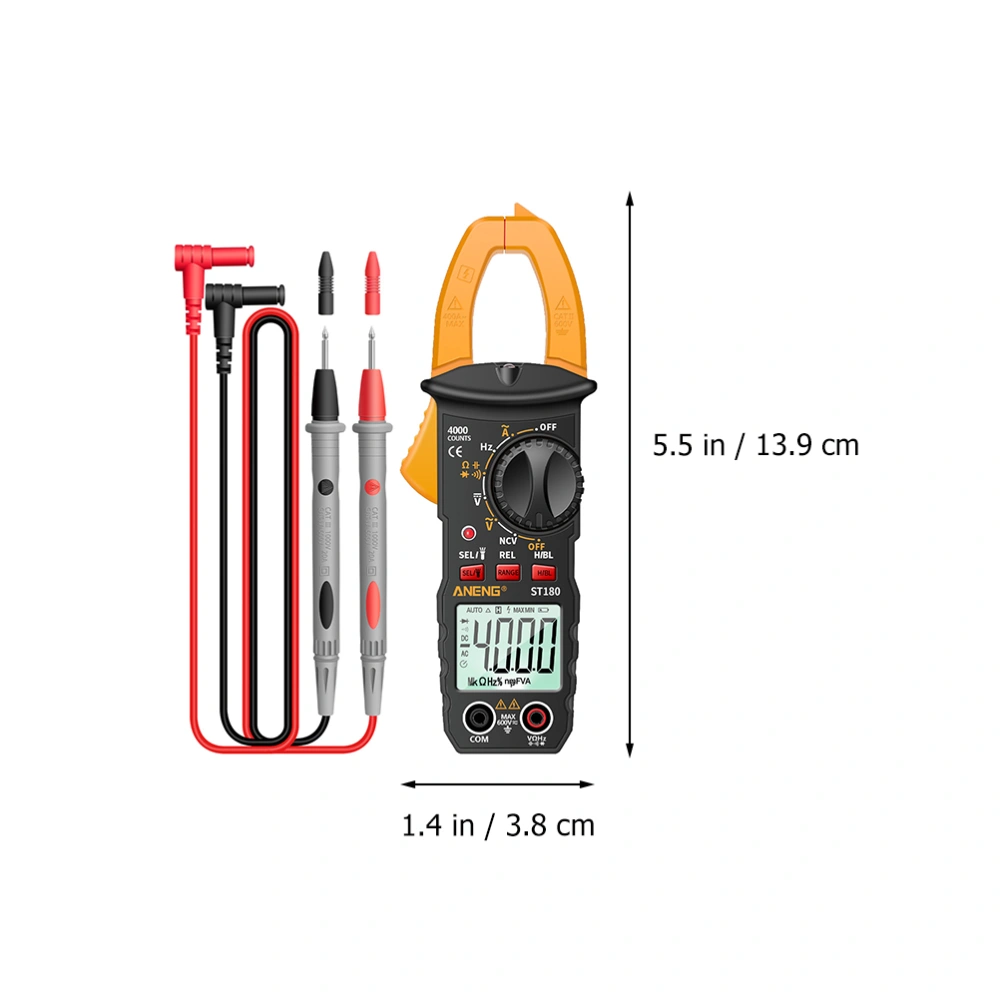 Portable Auto-ranging Digital Clamp Meter 4000 Counts Multimeter Voltage Tester