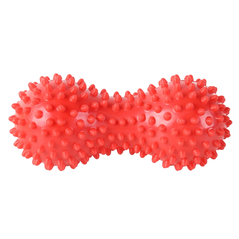 Foot Massage Roller Peanut Double Lacrosse Spiky Ball Myofascial Balls for Plantar Fasciitis Mobility Back Foot Arch Pain Relief (Red)