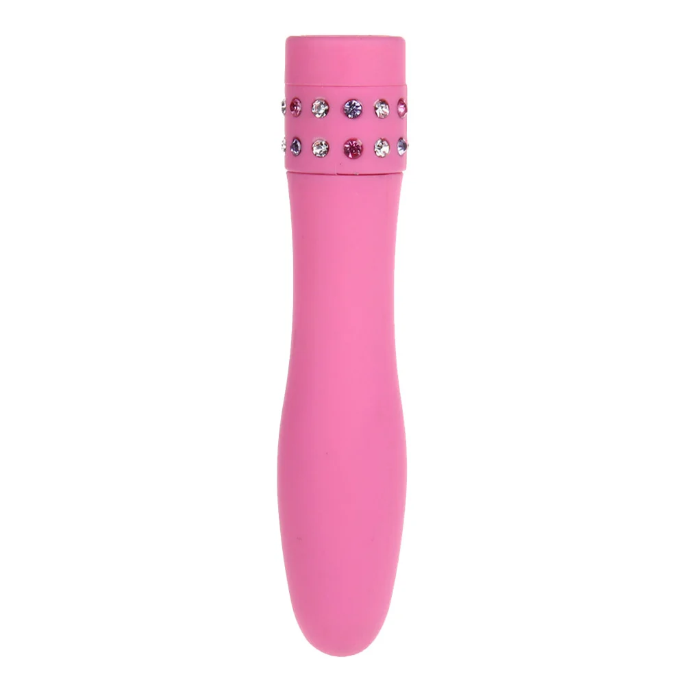 Pink Blue Handheld Adult Sex Toy Massager Mini Pussy G Spot Vibrator Vibrating Dildo Diamond Massager Wand For Women without Battery