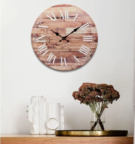 Simple Style Wall Clock Home Decor Supplies Modern Living Room Mute Clock Decor