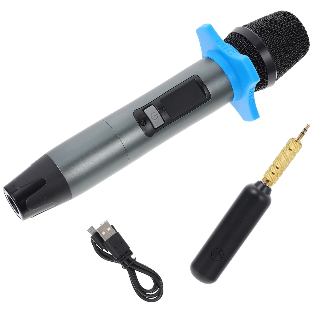 1 Set Variable-frequency Microphone Wireless Handheld Microphone (Black)