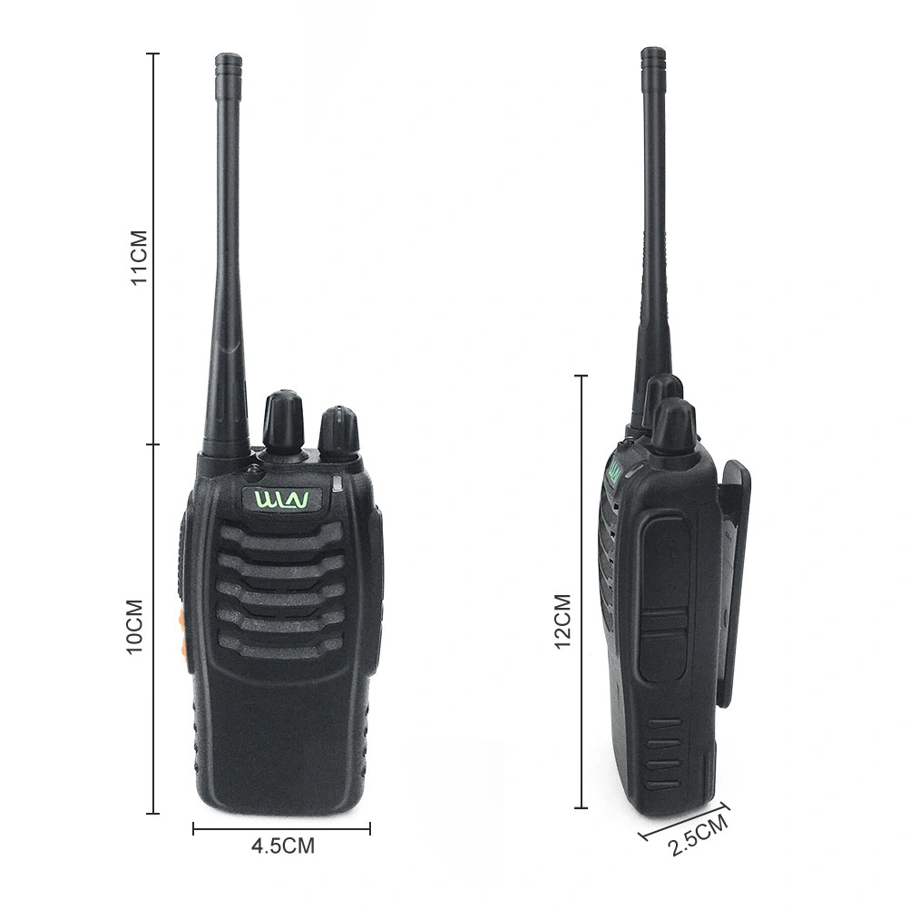1 Set Handheld Intercom with Flashlight Wireless Interphone Work Tool (EU Plug)