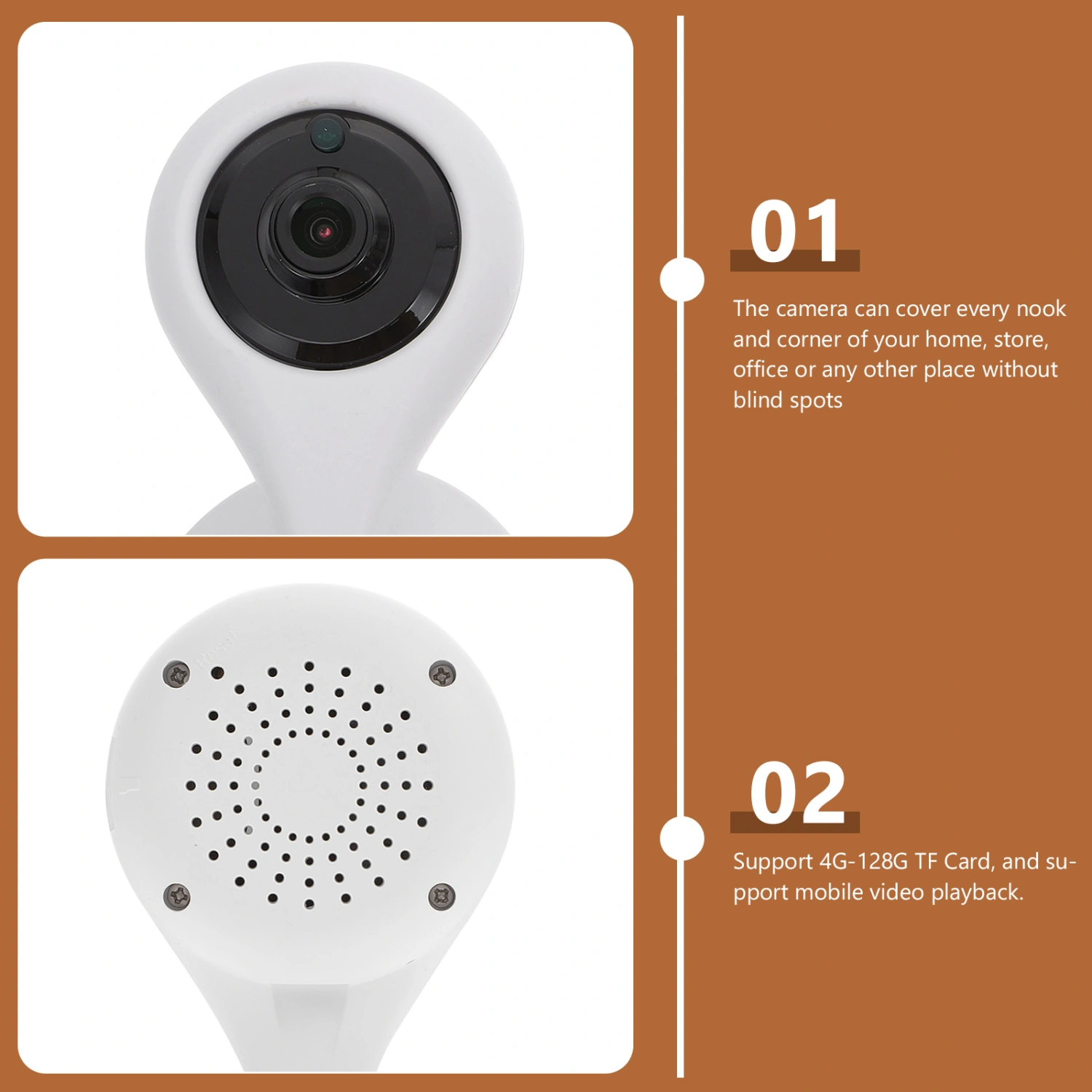1080P Network High-definition Surveillance Camera Wireless Network Camera Safety Webcam (UK Plug）
