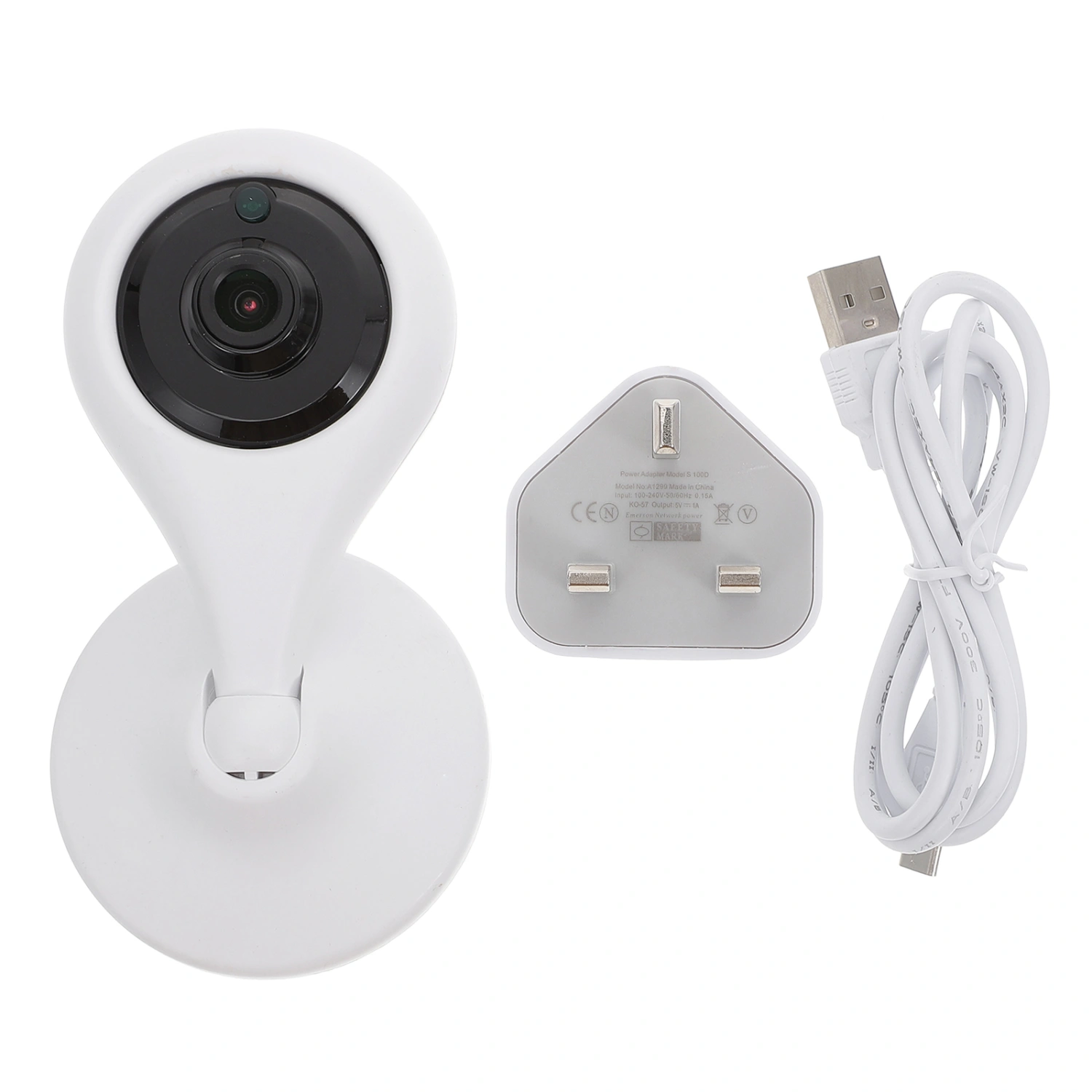1080P Network High-definition Surveillance Camera Wireless Network Camera Safety Webcam (UK Plug）