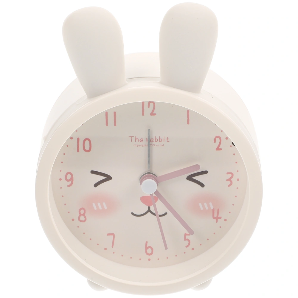 Lovely Bunny Ear Alarm Clock Mute Alarm Clock Desktop Alarm Clock No Battery