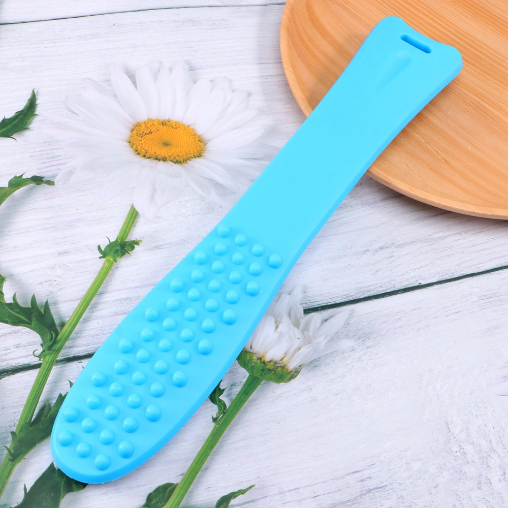 1PC Silicone Massage Pat Meridian Beating Stick Sha Therapy Slap Plate Body Care Supplies for Women Men (Long)