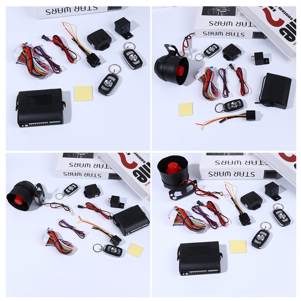 1 Set of Car Burglary Alarm System Auto Vibration Alarm Anti Theft Security System