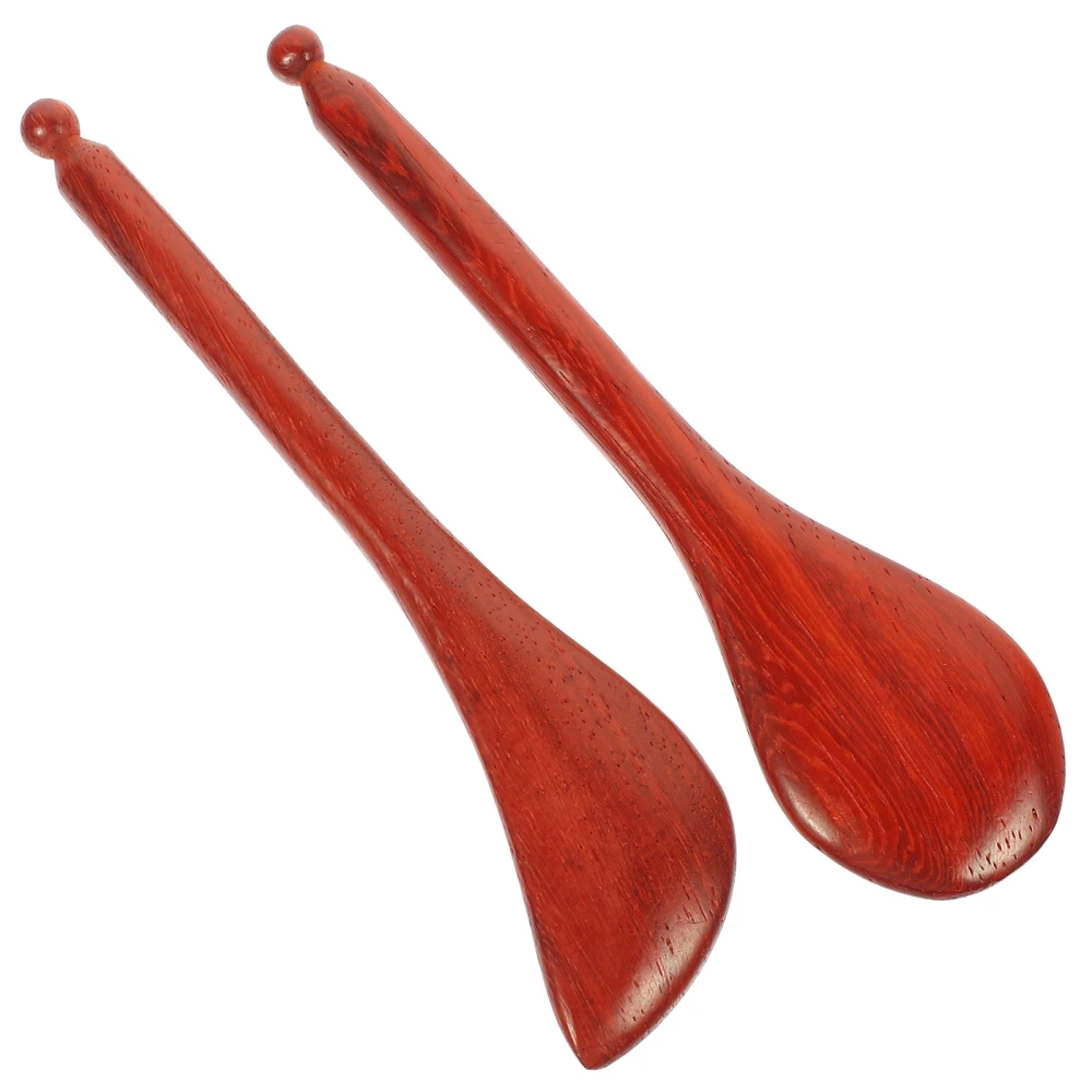 2pcs Wooden Body Scraping Sticks Face Massage Scrapers Relaxation Massager