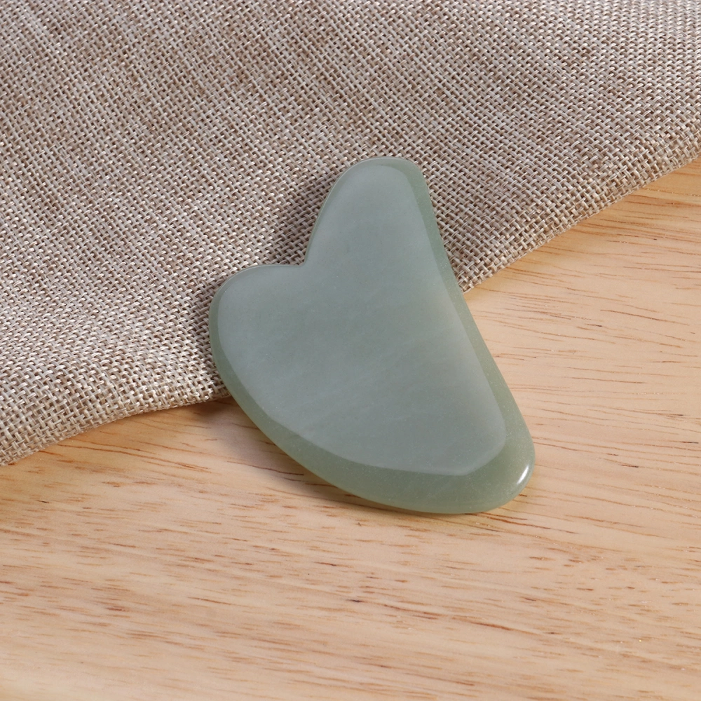 Massaging Scraping Massage Tools Natural Stone Handmade Board For SPA Acupuncture - Hearted Shaped Aventurine