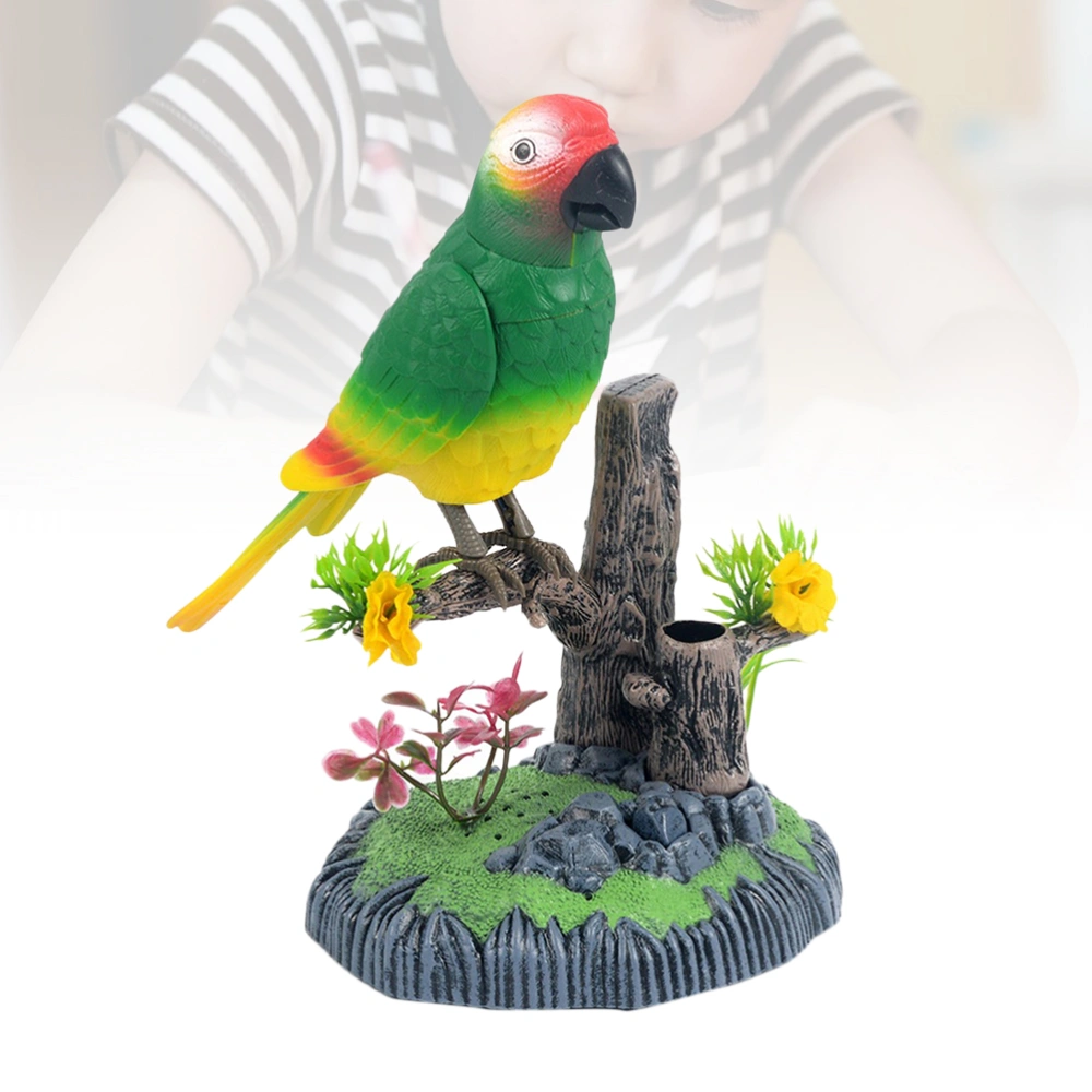 Chirping Bird Sparrow Motion Sensor Christmas Ornament Real Singing Sounds Movement Battery Operated with Pen Holder Not Included Battery(Random Color)