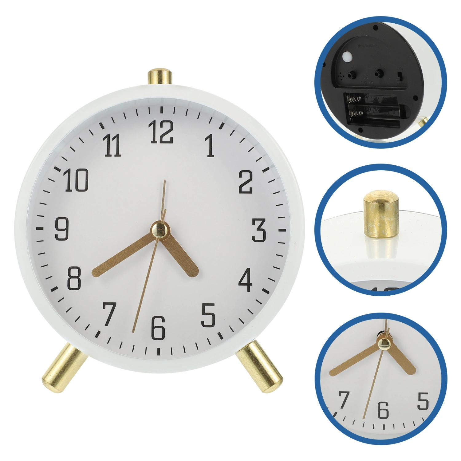 Modern Style Alarm Clock Tabletop Alarm Clock Mute Alarm Clock Decorative Alarm Clock