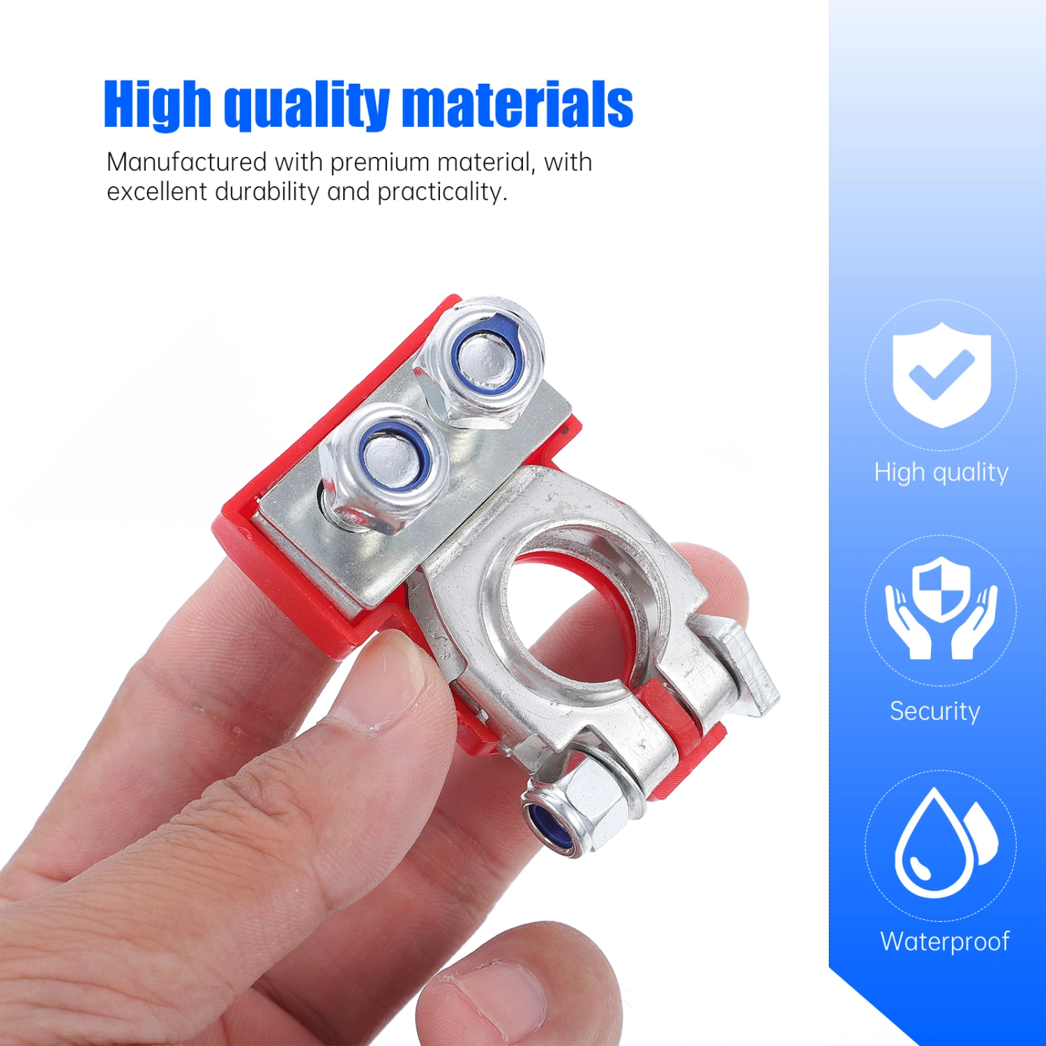 1 Pair of Battery Terminal Clamps Thickened Battery Connector Terminals