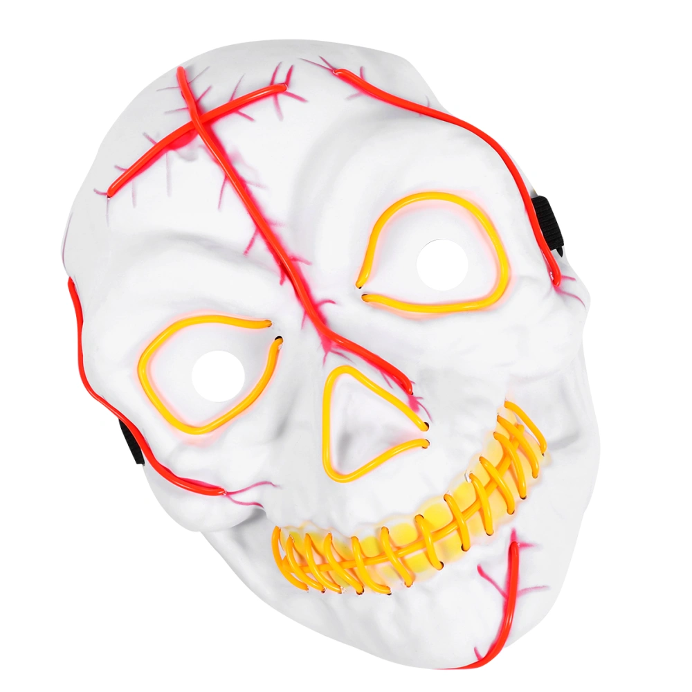 Luminous Mask Halloween Mask Party LED Face Cover Horror Face Mask Party Supply