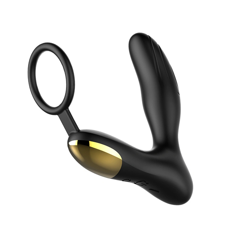 Men Vibrator Massager Lock Fine Ring Dildo Vibration Massager Vibrating Anal Plug Prostate Massager Adult Toys for Men(Dual Motor Prostate Style)