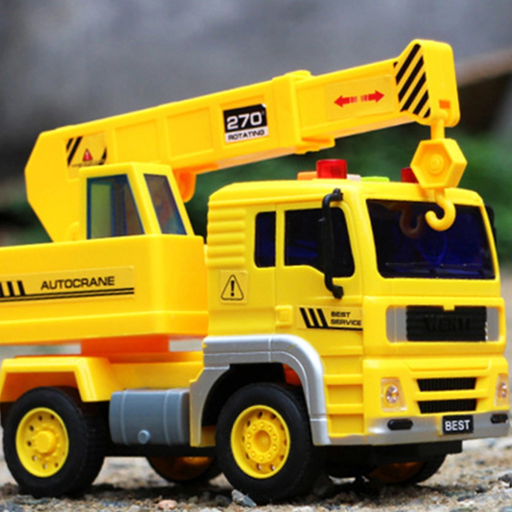 1Pc Crane Truck Toy Construction Vehicle Truck Toy Educational Toy With Battery