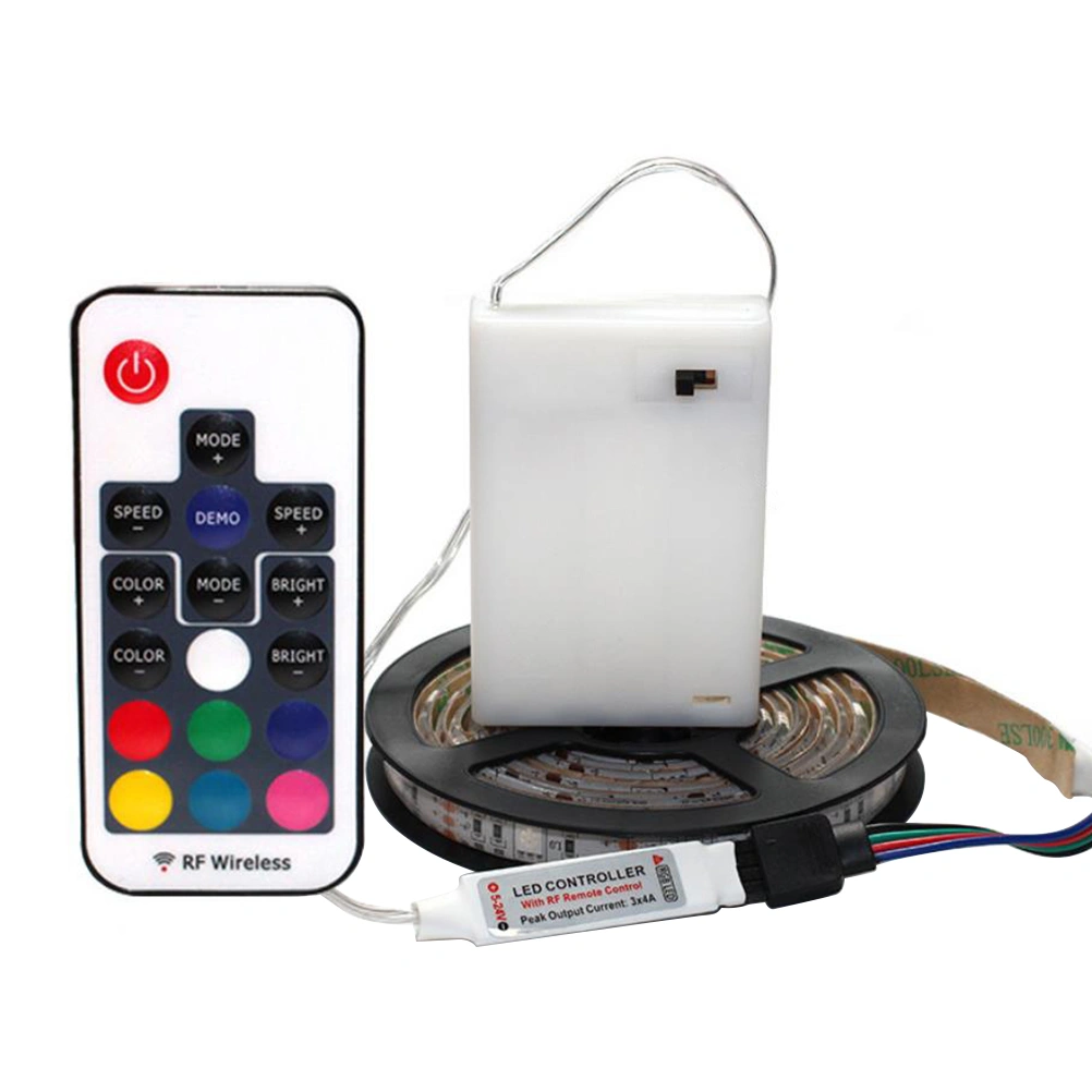 5V 1M LED Strings Lights Battery Box Power Strip Light Household Strings Lights Decoration RF17