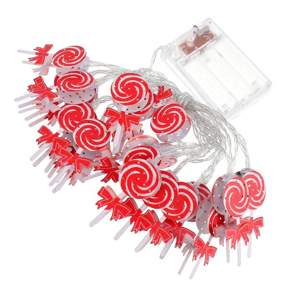 1 set Christmas Candy Shape Lamp String Creative Iron String Lamp No Battery