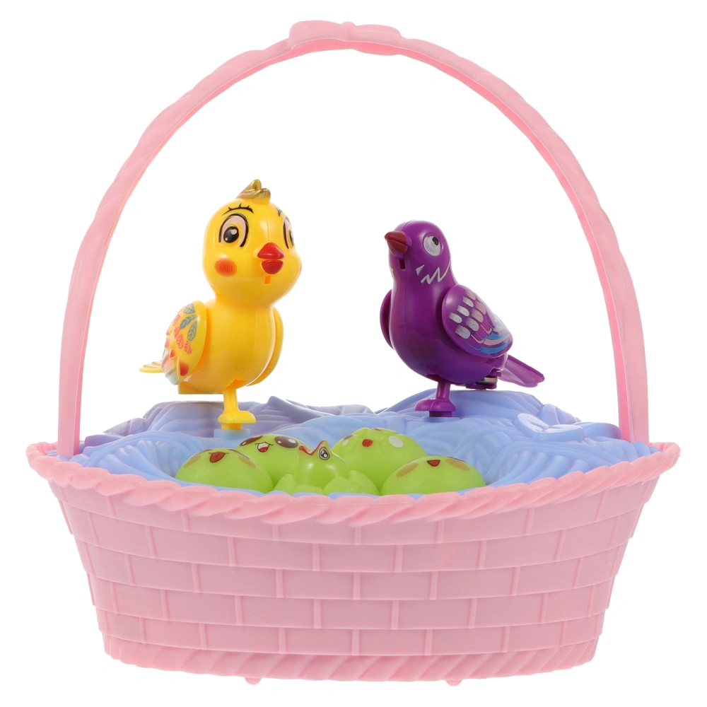 Voice-controlled Induction Plaything Simulation Birdcage Toy without Battery