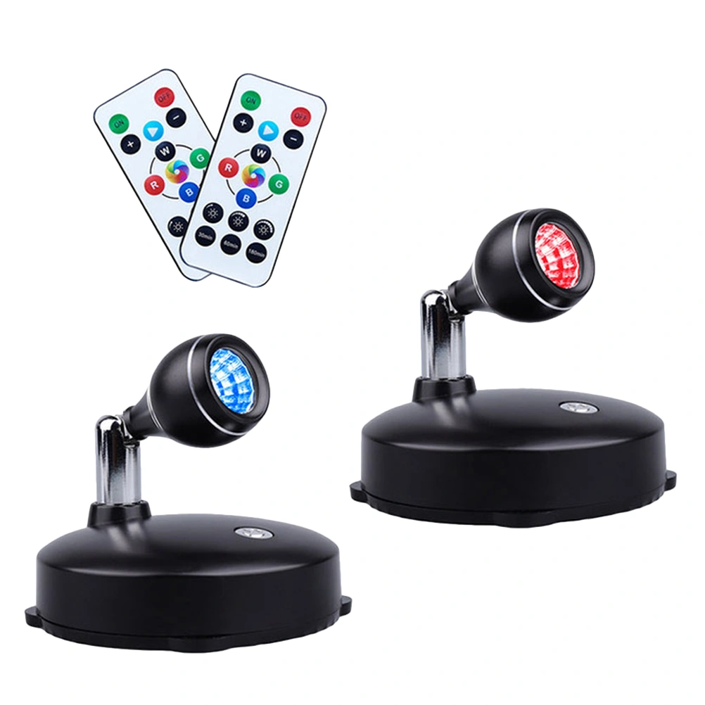 2 Sets Rotating LED Spotlight Track Light Restaurant Bar Exhibition Hall Light