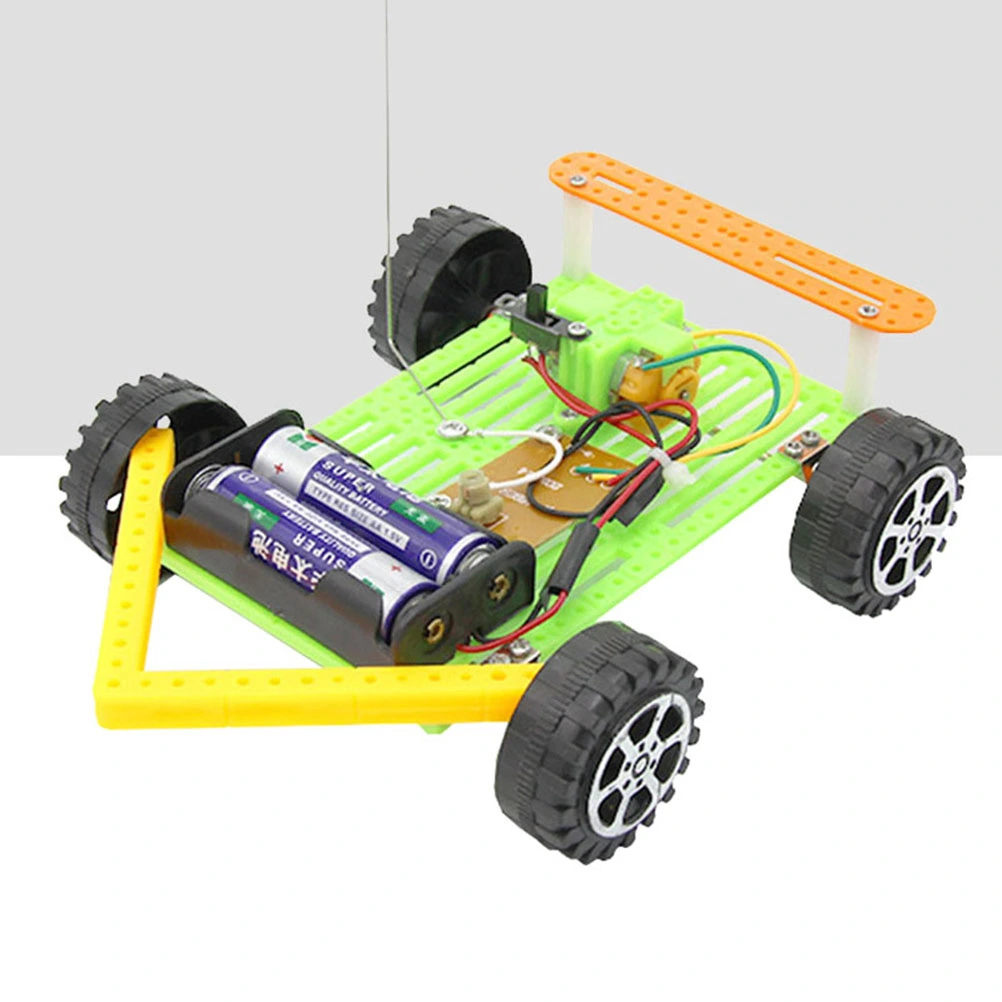 DIY Wireless RC Car Model Kit Kids Handmade Assembly Toy Funny Technology Scientific Educational Toys