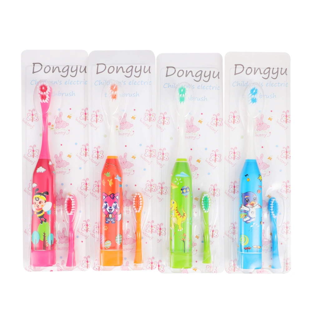 4Pcs Baby Toothbrushes Full-automatic Electric Toothbrushes (Assorted Color)