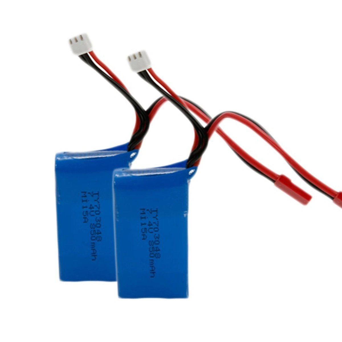2pcs Replacement 7.4V 2200mAh Rechargeable Lipo Li-Po Batteries for WLtoys V262 RC Quadcopter (Blue)