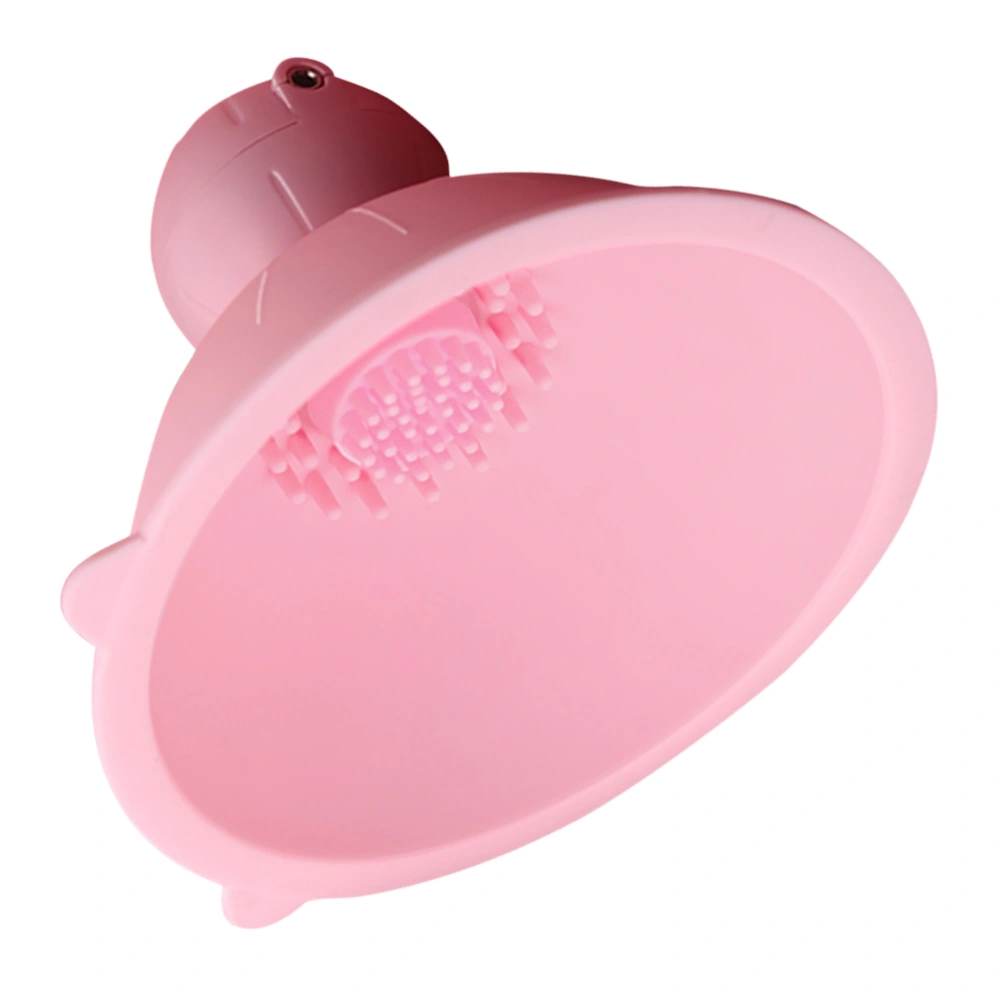 Pink Vibration Sucker Silicone Vibrating Breast Suction Cup Chest Stimulation Body Massager Flirting Sex Toy For Women