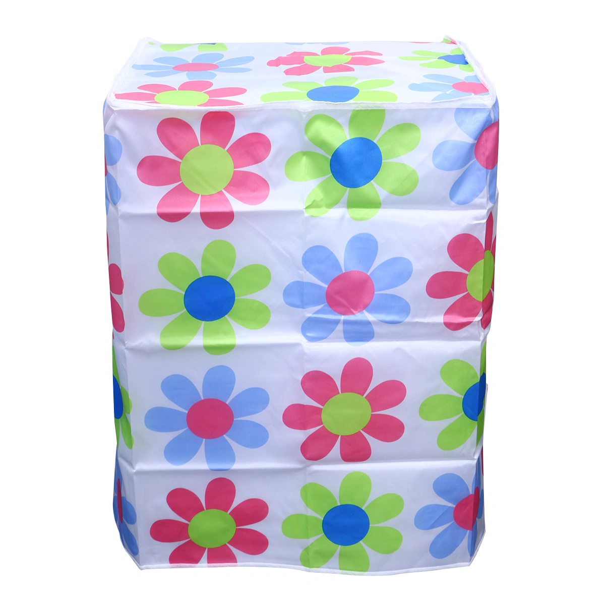 55×58×87cm Fully Automatic Washing Machine Cover Polyester Satin Cloth Waterproof Washing Machine Case Protector (Fun Paradise)